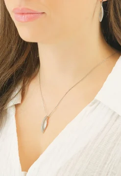 Schmuckset Silber 925 Zirkonia, 24x7mm