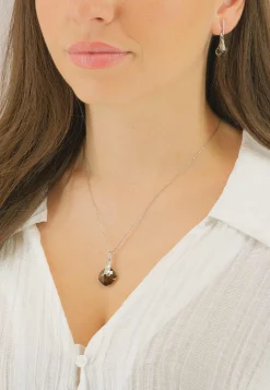 Schmuckset Silber 925 Zirkonia, 28x11mm