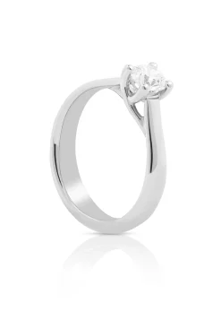 Solitaire Ring Diamant 0.50ct. Weissgold 750
