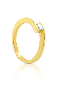 Solitaire Ring Diamant 0.25ct. Gelbgold 750