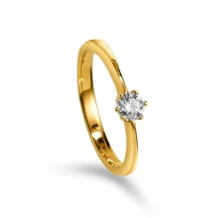 Solitaire Ring Diamant 0.50ct. Gelbgold 750