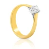 Solitaire Ring Diamant 0.50ct. Bicolor Gelb-/Weissgold