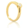 Solitaire Ring Diamant 0.10ct. Gelbgold 750