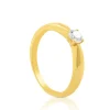 Solitaire Ring Diamant 0.30ct. Gelbgold 750