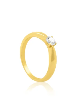 Solitaire Ring Diamant 0.30ct. Gelbgold 750