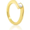 Solitaire Ring Diamant 0.40ct. Gelbgold 750