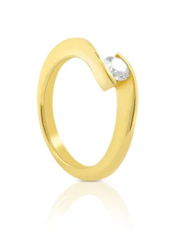 Solitaire Ring Diamant 0.40ct. Gelbgold 750