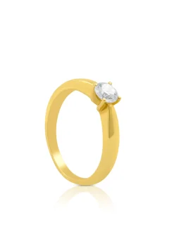 Solitaire Ring Diamant 0.40ct. Gelbgold 750