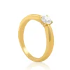 Solitaire Ring Diamant 0.40ct. Gelbgold 750