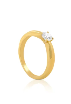 Solitaire Ring Diamant 0.40ct. Gelbgold 750