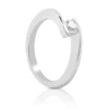 Solitaire Ring Diamant 0.30ct. Weissgold 750