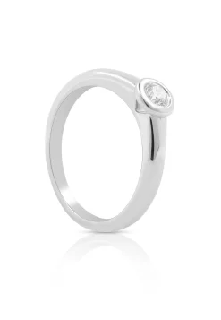 Solitaire Ring Diamant 0.20ct. Weissgold 750