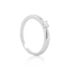 Solitaire Ring Diamant 0.10ct. Palladium-Weissgold 750