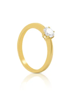 Solitaire Ring Diamant 0.50ct. Gelbgold 750