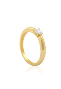 Solitaire Ring Diamant 0.25ct. Gelbgold 750
