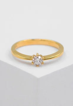 Solitaire Ring Diamant 0.25ct. Gelbgold 750