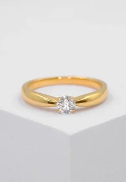 Solitaire Ring Diamant 0.30ct. Gelbgold 750