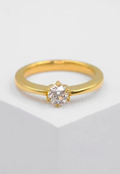 Solitaire Ring Diamant 0.40ct. Gelbgold 750