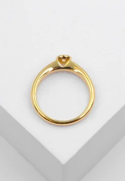 Solitaire Ring Diamant 0.10ct. Gelbgold 750