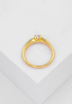 Solitaire Ring Diamant 0.40ct. Gelbgold 750