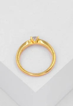 Solitaire Ring Diamant 0.40ct. Gelbgold 750