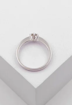 Solitaire Ring Diamant 0.50ct. Weissgold 750