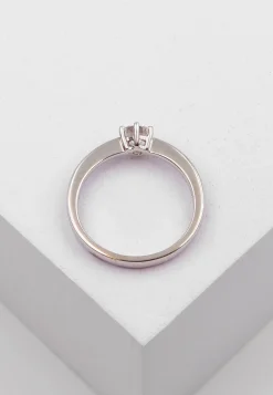 Solitaire Ring Diamant 0.40ct. Weissgold 750