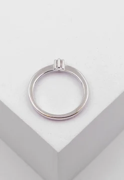 Solitaire Ring Diamant 0.10ct. Weissgold 750