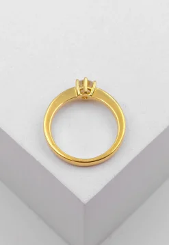 Solitaire Ring Diamant 0.40ct. Gelbgold 750