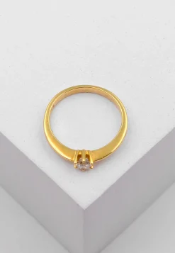 Solitaire Ring Diamant 0.25ct. Gelbgold 750