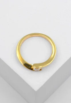 Solitaire Ring Diamant 0.20ct. Gelbgold 750