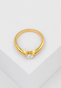 Solitaire Ring Diamant 0.40ct. Gelbgold 750