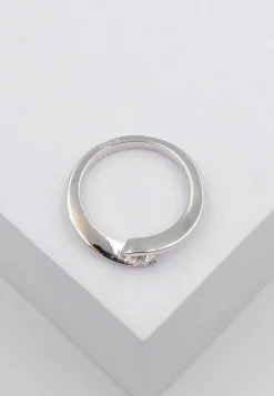 Solitaire Ring Diamant 0.30ct. Weissgold 750