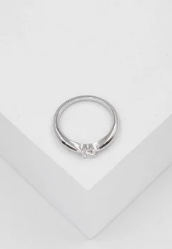 Solitaire Ring Diamant 0.25ct. Weissgold 750