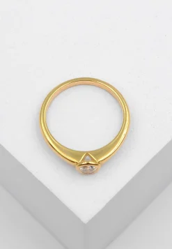 Solitaire Ring Diamant 0.20ct. Gelbgold 750