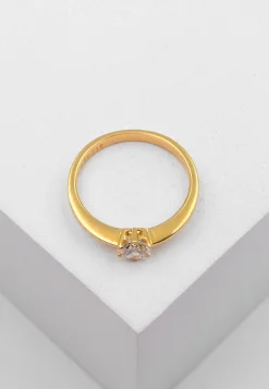 Solitaire Ring Diamant 0.50ct. Gelbgold 750