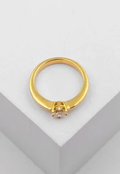 Solitaire Ring Diamant 0.40ct. Gelbgold 750