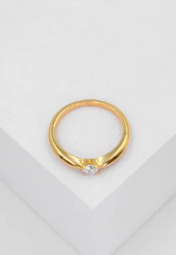 Solitaire Ring Diamant 0.25ct. Gelbgold 750