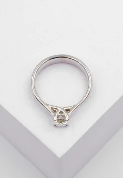 Solitaire Ring Diamant 0.50ct. Weissgold 750