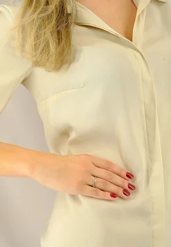 Solitaire Ring Diamant 0.50ct. Weissgold 750