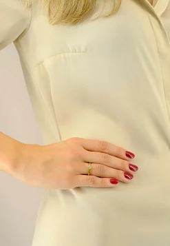 Solitaire Ring Diamant 0.40ct. Gelbgold 750