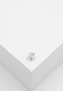 Solitär Anhänger Zargenfassung Weissgold 750 Diamant 0.15ct. 5x5mm