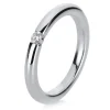 Solitär 750/18K Weissgold Diamant 0.07ct.
