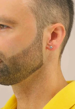 Solitär Ohrstecker 4-Griff-Fassung Weissgold 750 Brillanten 1.00ct. 6mm