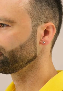 Solitär Ohrstecker 4-Griff-Fassung Gelbgold 750 Brillanten 1.00ct. 6mm