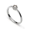 Solitär Ring 6-Griff-Fassung Weissgold 750, Brillanten 0.20ct. Trumiracle 0.50ct.