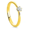 Solitär Ring 585/14K Gelbgold Diamant 0.2ct.