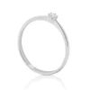 Solitär Ring 750/18K Weißgold Diamant 0,05ct.