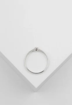 Solitär Ring 750/18K Weißgold Diamant 0,05ct.