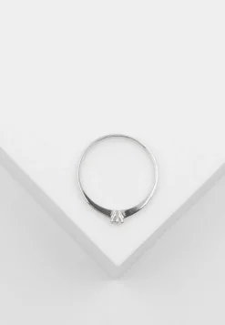 Solitär Ring 750/18K Weißgold Diamant 0,05ct.